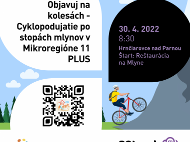Cyklo výlet - Za mlynmi Mikroregiónu 11 Plus. Jar 2022 1